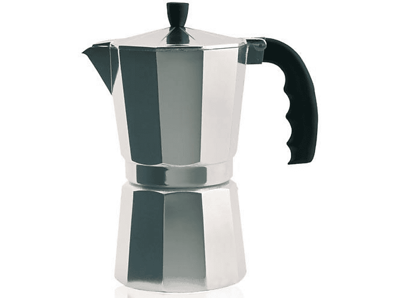 Cafetière Aluminium 12 Tasses - KF 1200 - Pour Gaz, électrique Et Vitrocéramique - Poignée Ergonomique