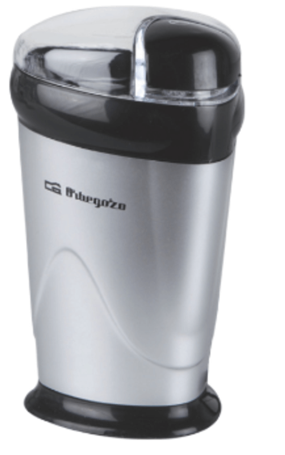 Molinillo de café - Orbegozo MO 3250 Potencia 150W, Cuchilla de acero inoxidable, Tapa