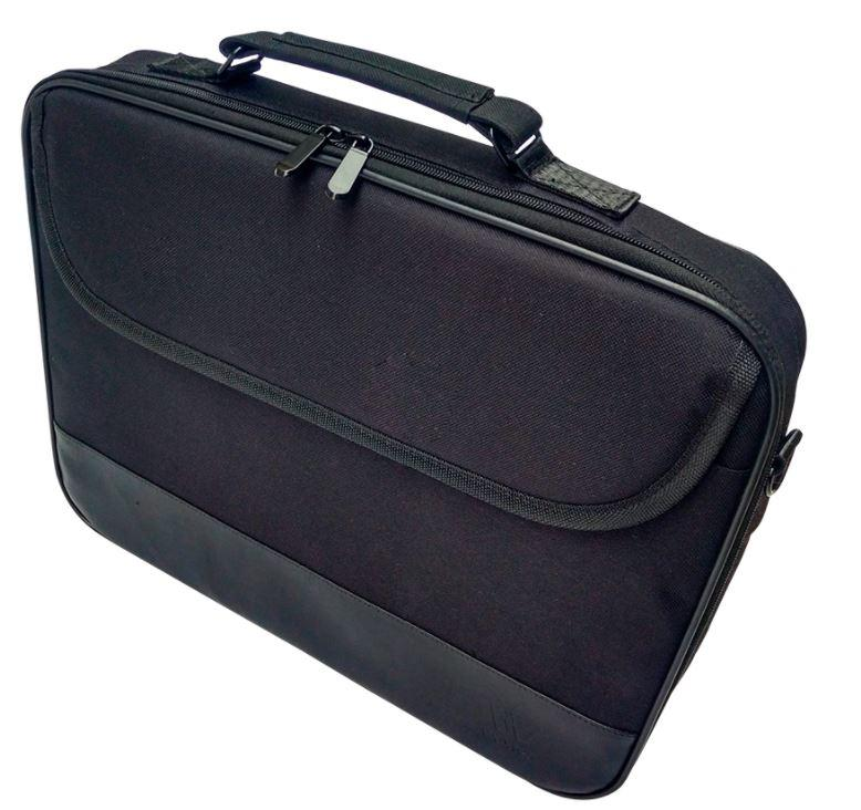 Kit maletín + ratón - Woxter 5015, ratón óptico, maleta de nylon, 10 a 15", Azul y negro