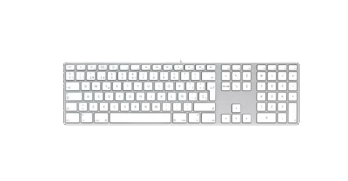 Teclado con cable - Apple Keyboard con teclado numérico y con conexión USB