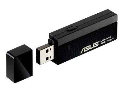 Adaptador WiFi USB - ASUS USB-N13 B1 - Adaptador de red inalámbrico N300, 300 Mbps, EZ WPS