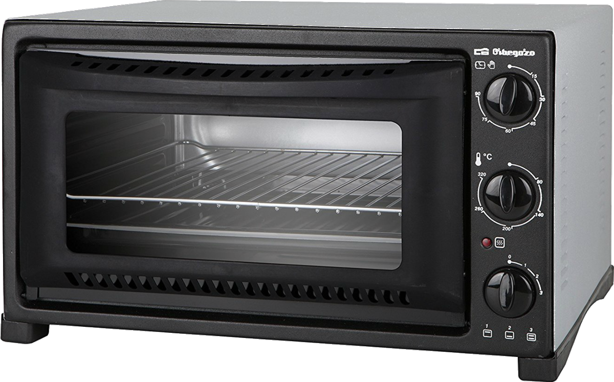 Mini horno - Orbegozo HO 321, 1300 W, Capacidad 32 L, Regulador de temperatura, Negro