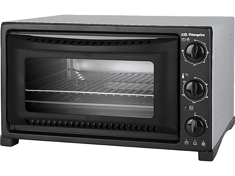 Orbegozo 321 Horno de sobremesa 32l 1300w negro ho321 grill minihorno libre instalacion gris 32 temporizador calor superior inferior regulador 1300 32l.