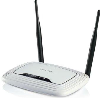 Router inalámbrico - TPLink WiFi N300, 4 Ethernet, 2 antenas MIMO