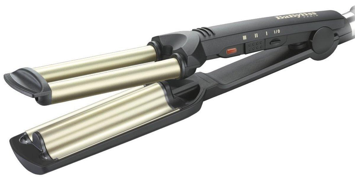 Moldeador - Babyliss C 260 E EASY WAVE Revestimiento de Cerámica, 3 Niveles de temperatura, Cable
