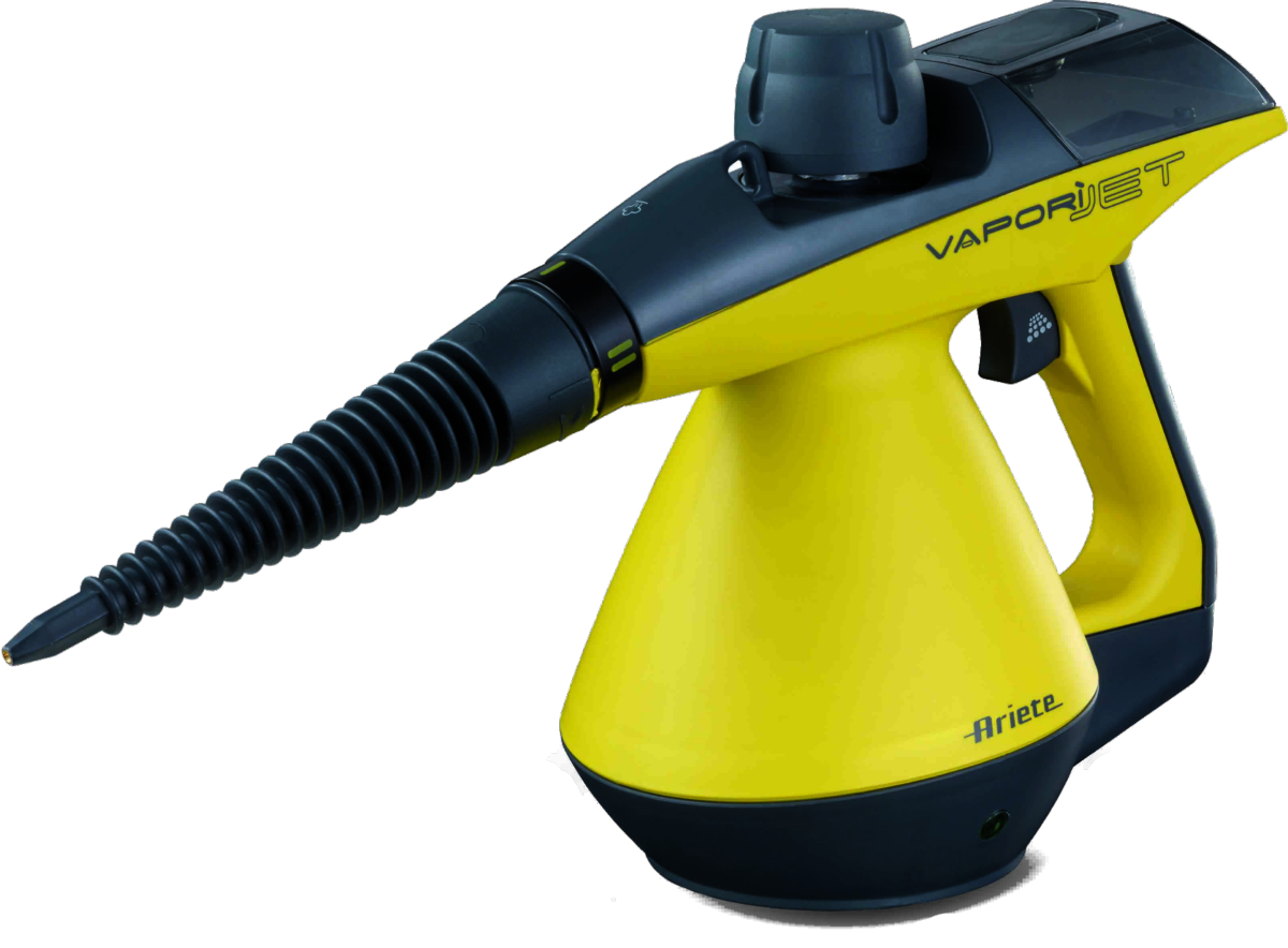 Limpiador de vapor - Ariete Vapori Jet 4139, 0.25L, 900W, Presión, Negro y amarillo
