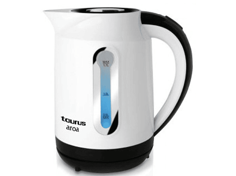 Hervidor De Agua taurus aroa 958504 eléctrico 2200 w 17 1.7l negro color blanco tetera 958.504 2200w 17l 8414234585042 s0401089