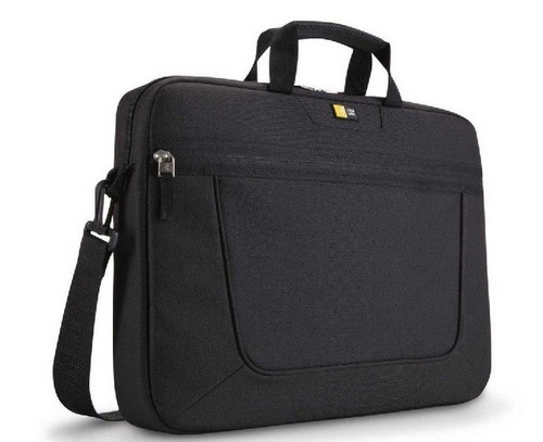 Maletín para portátil Case Logic, negro, bolsillo delantero