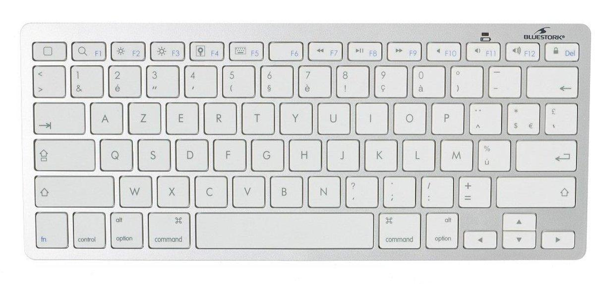 Teclado inalámbrico para Pc y Mac - Bluestork BS-KB-MICRO-BT/F, blanco, mini