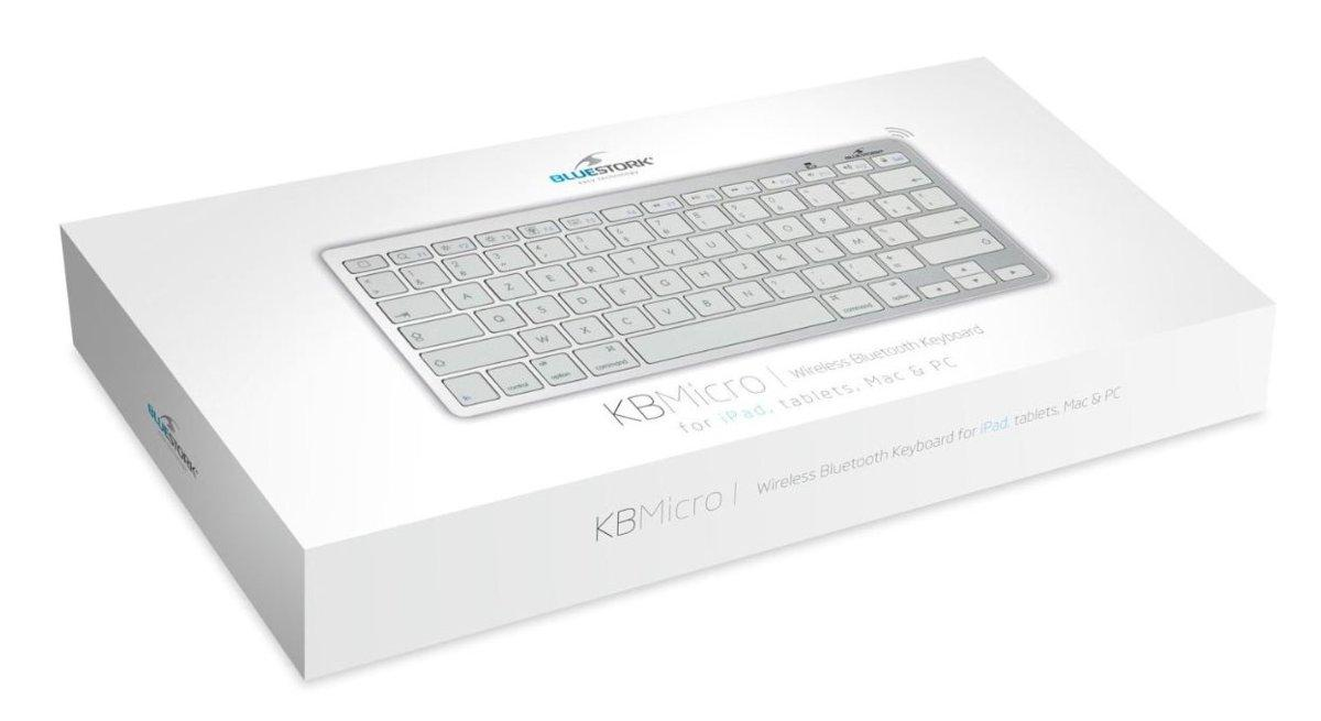Teclado inalámbrico para Pc y Mac - Bluestork BS-KB-MICRO-BT/F, blanco, mini