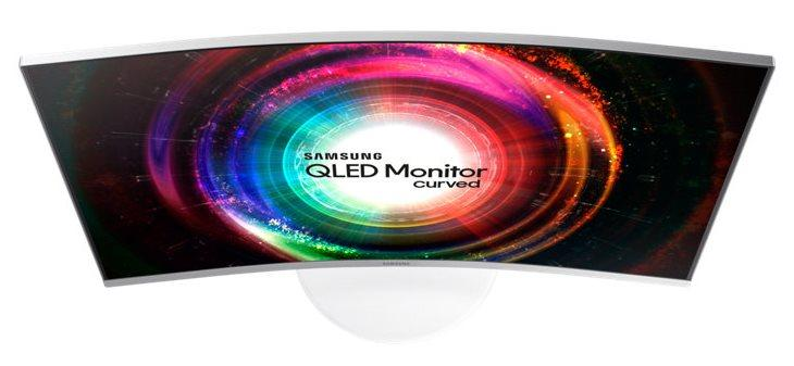 Monitor - Samsung LC27H711, 27", curvo, blanco, WQHD, QLED, 2560x1440, protección ocular