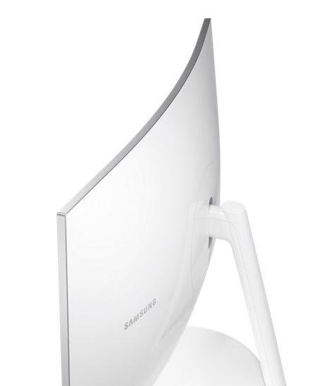 Monitor - Samsung LC27H711, 27", curvo, blanco, WQHD, QLED, 2560x1440, protección ocular