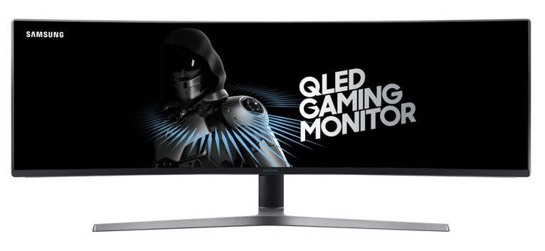 Monitor gaming - Samsung CHG90 49" QLED, curvo, HDR, 1800R