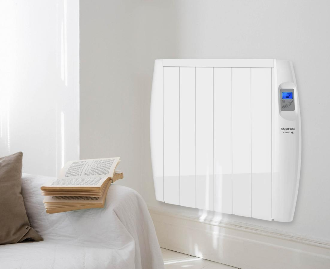 Emisor térmico - Taurus Tallin 1200, 1200W, Temperatura 10-35ºC, Programación diaria/semanal