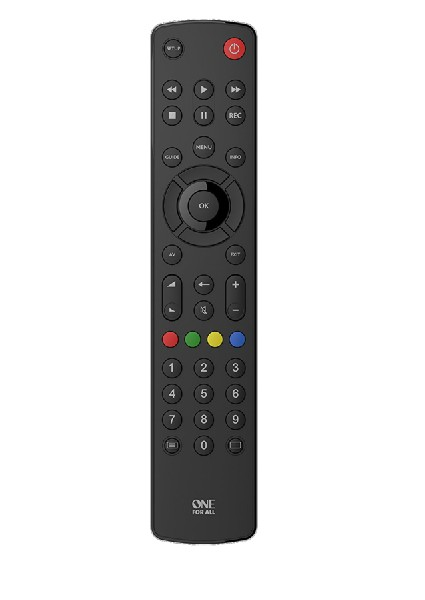 Mando Tv One for all urc 1210 universal basic distancia ir botones countour negro aaa contour para urc1210