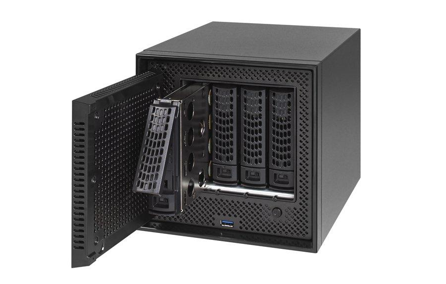 Servidor NAS - Netgear ReadyNAS 524X, Mini Torre, Ethernet, Negro, Plata