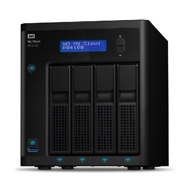 Servidor NAS - Western Digital, My Cloud PR4100, Escritorio, Ethernet, Negro