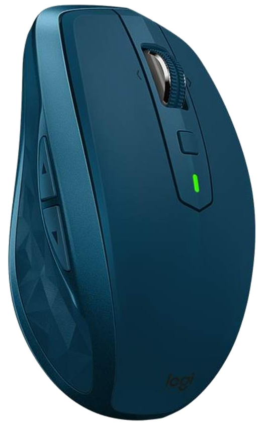 Ratón inalámbrico - Logitech MX Anywhere 2S, 4000 DPI, mano derecha, 7 botones, azul verdoso