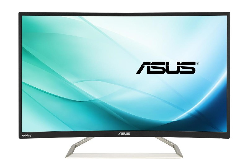 Monitor Gaming - ASUS VA326H, 31.5", Full HD, VA, Curvo, 4 ms, 144Hz, Antiparpadeo, Negro