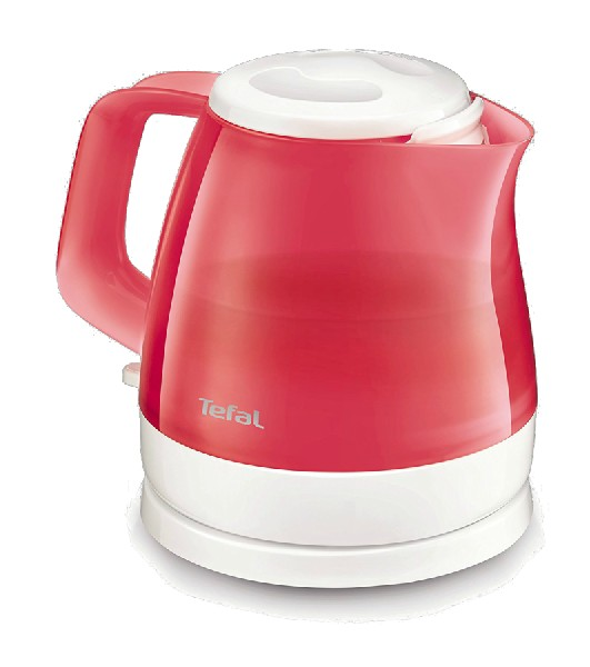 Hervidor de agua - Tefal DELFINI VISION, 0.8L, 2000W, Rojo