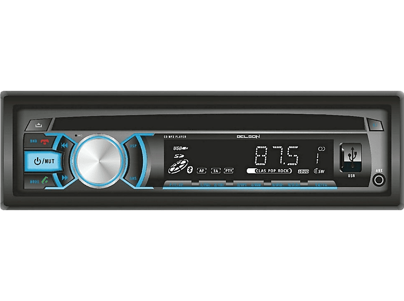 Autorradio | Belson BS-12133BT V2, 4 x 40W, lector CD, USB, SD, Bluetooth, FM/AM con