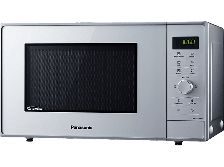 Horno - Panasonic NN-GD36HMSUG, Microondas, 1000W, 23L, 17 programas automáticos, Plata