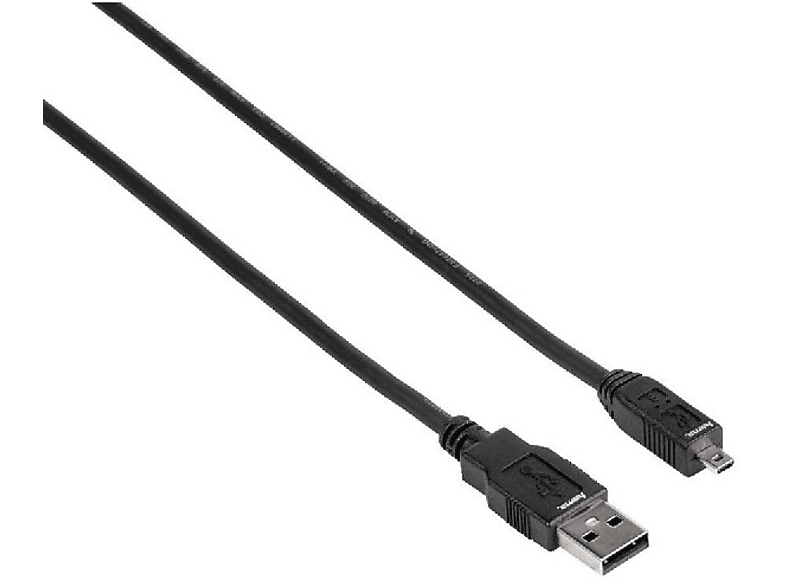 Cable USB - Hama USB 2.0 Cable, 1.8m 1.8m USB A Negro cable USB