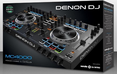 Controlador DJ - Denon MC 4000, Premium 2, 4 canales, Serato DJ Intro, USB 2.0