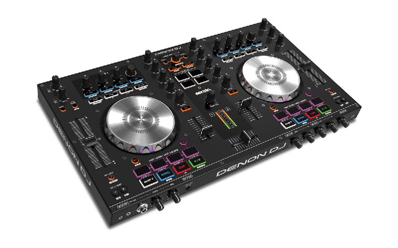 Controlador DJ - Denon MC 4000, Premium 2, 4 canales, Serato DJ Intro, USB 2.0