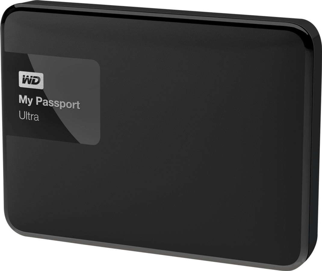 Disco duro externo 1,5 TB - Western Digital My Passport Ultra, negro