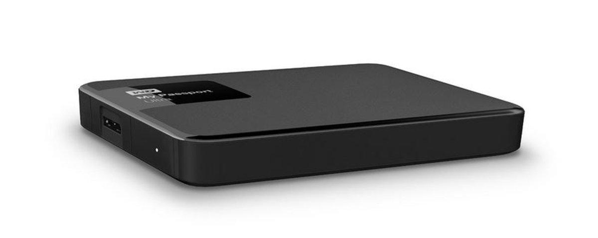 Disco duro externo 1,5 TB - Western Digital My Passport Ultra, negro