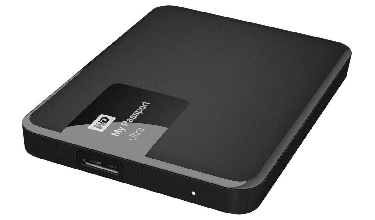 Disco duro externo 1,5 TB - Western Digital My Passport Ultra, negro