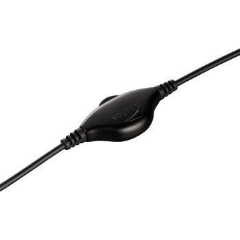 Auriculares - Hama Black Stripe Binaurale, Micrófono, Negro