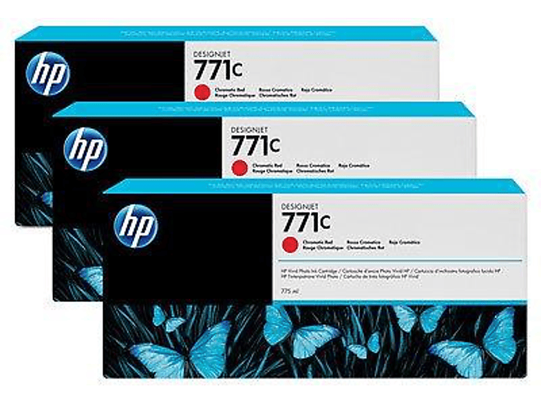 Cartucho de tinta | HEWLETT PACKARD B6Y32A 771C775-MLCHROMATICRED3PK