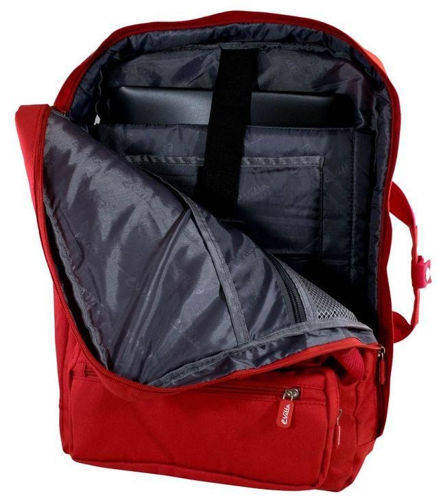 Maletín para portátil - E-Vitta VERSATILE 16, 15.4"-16", Con asas, Rojo