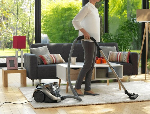 Aspirador sin bolsa - Rowenta RO3786 Compact Power Cyclonic Animal Care, 750 W, 1.5 L, Ciclónico