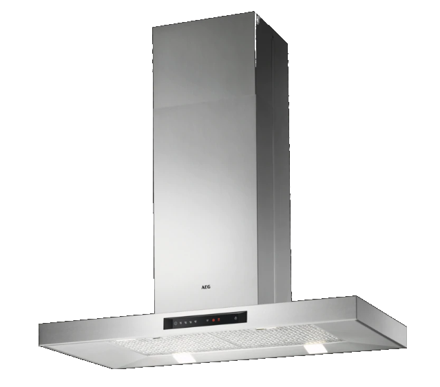 Campana - AEG DIB5160HM, Isla, 1000 mm, 779 m³/h, 265 W, 4 Velocidades, Clase A, Inox