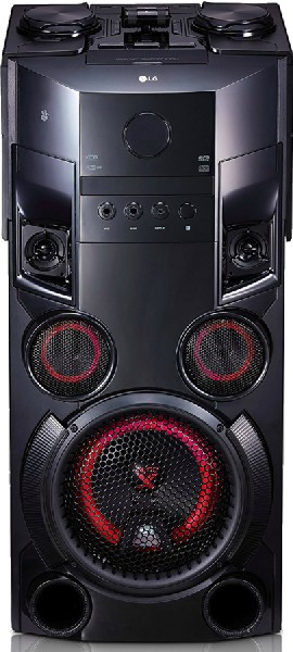 Altavoz de gran potencia - LG OM5560, 500 W, Bluetooth, Karaoke, USB, CD, Aux, Radio FM, Efectos DJ, Negro