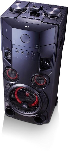 Altavoz de gran potencia - LG OM5560, 500 W, Bluetooth, Karaoke, USB, CD, Aux, Radio FM, Efectos DJ, Negro