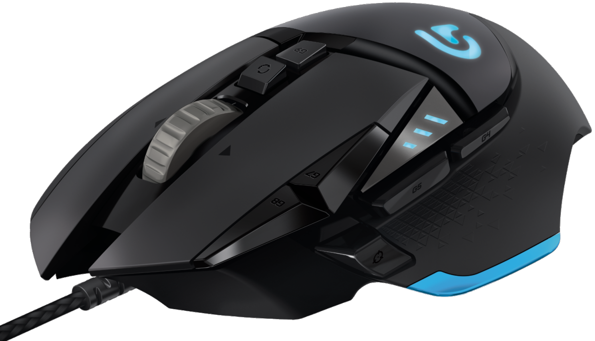 Ratón gaming - Logitech G502, Proteus Spectrum RGB, 12.000 DPI, 11 botones programables, Negro