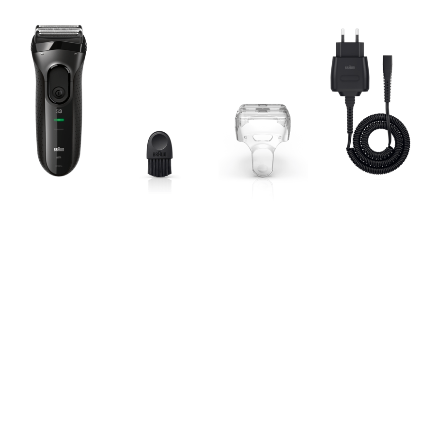 Afeitadora - Braun Serie 3 - 3000 Edición especial, Recargable, Completamente lavable