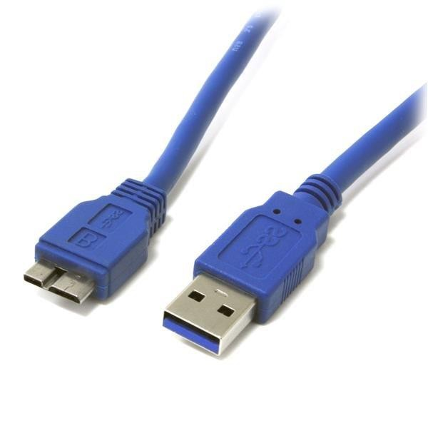 Cable USB - StarTech.com USB3SAUB1 Cable USB 30cm USB 3.0 Super Speed USB A Macho Micro USB B Macho