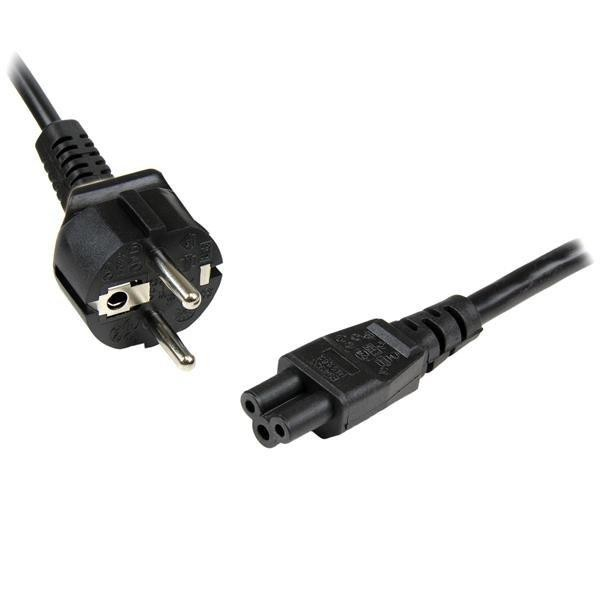 Cable - StarTech.com PXTNB3SEU2M Cable 2m Alimentacion CEE7 C5 Schuko Corriente Mickey Mouse