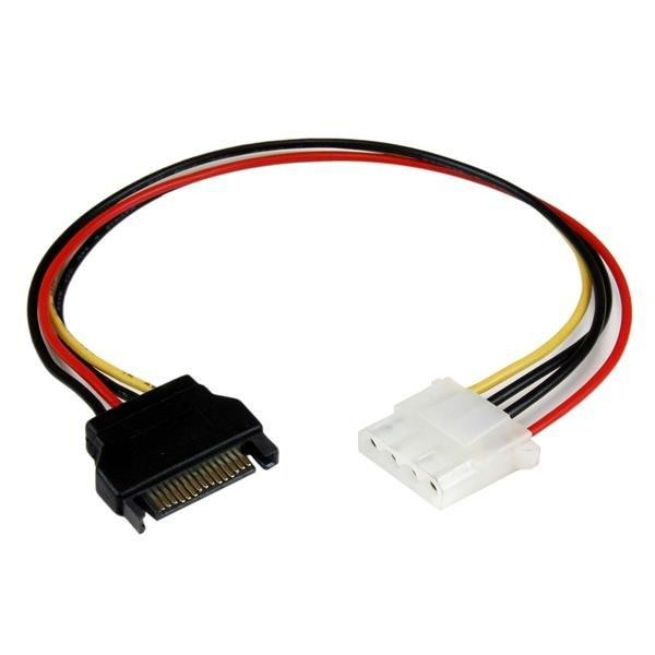 Cable - StarTech.com LP4SATAFM12 Cable 30cm Adaptador LP4 a SATA Alimentacion Corriente