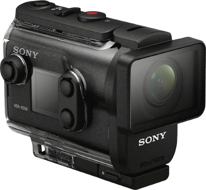 Cámara deportiva - Sony HDR-AS50B Action Cam Full HD, Sumergible 60 metros