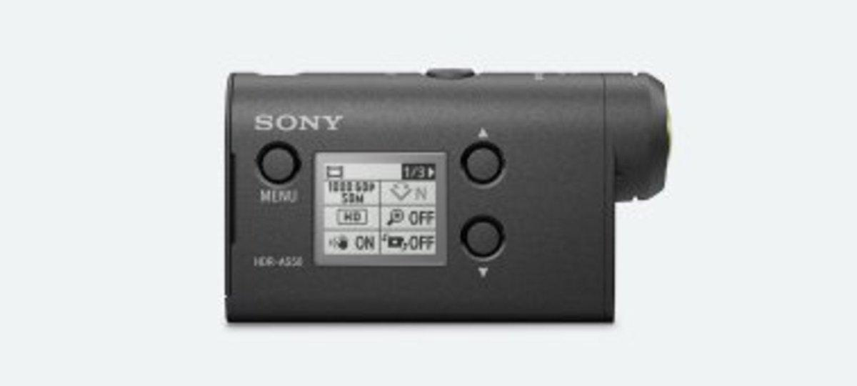Cámara deportiva - Sony HDR-AS50B Action Cam Full HD, Sumergible 60 metros