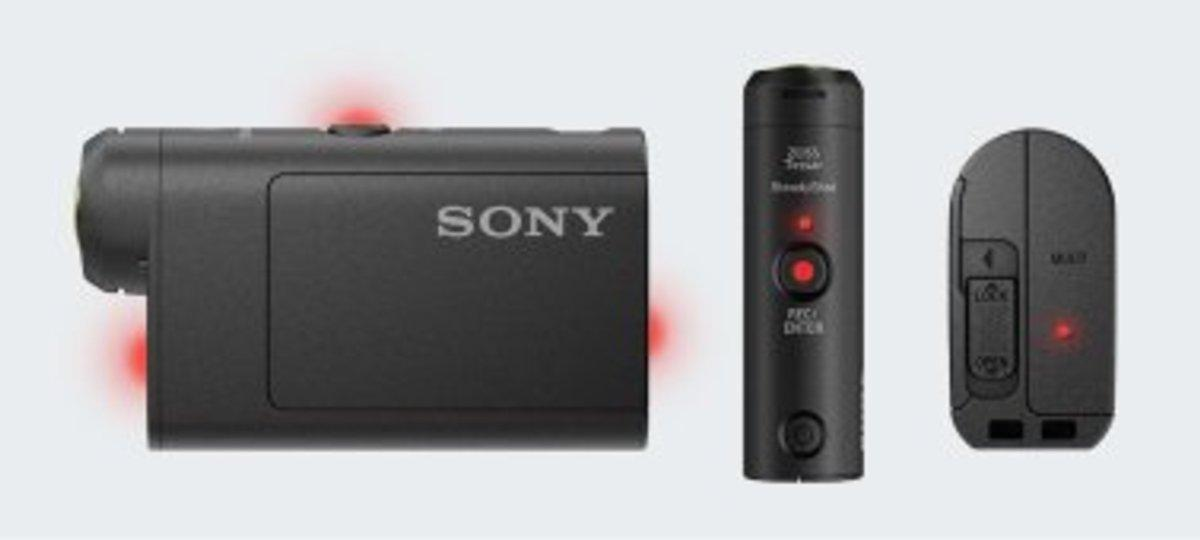 Cámara deportiva - Sony HDR-AS50B Action Cam Full HD, Sumergible 60 metros