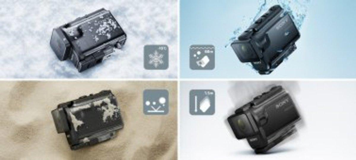 Cámara deportiva - Sony HDR-AS50B Action Cam Full HD, Sumergible 60 metros