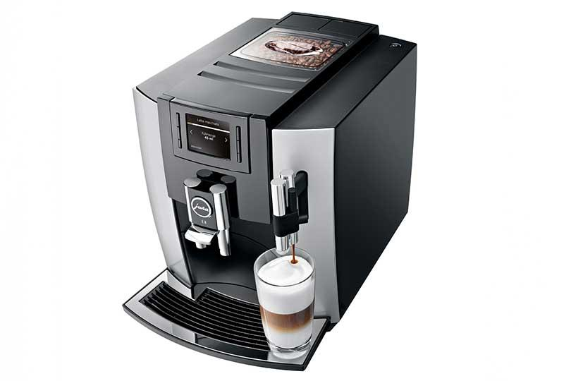 Cafetera superautomática - Jura E8 Platine, Presión de 15 bares, Sistema Thermo-Block, Pantalla