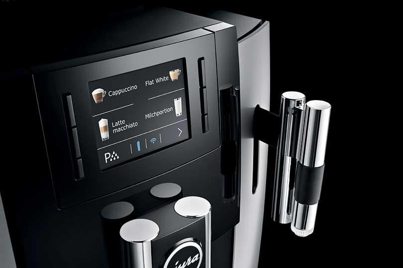 Cafetera superautomática - Jura E8 Platine, Presión de 15 bares, Sistema Thermo-Block, Pantalla